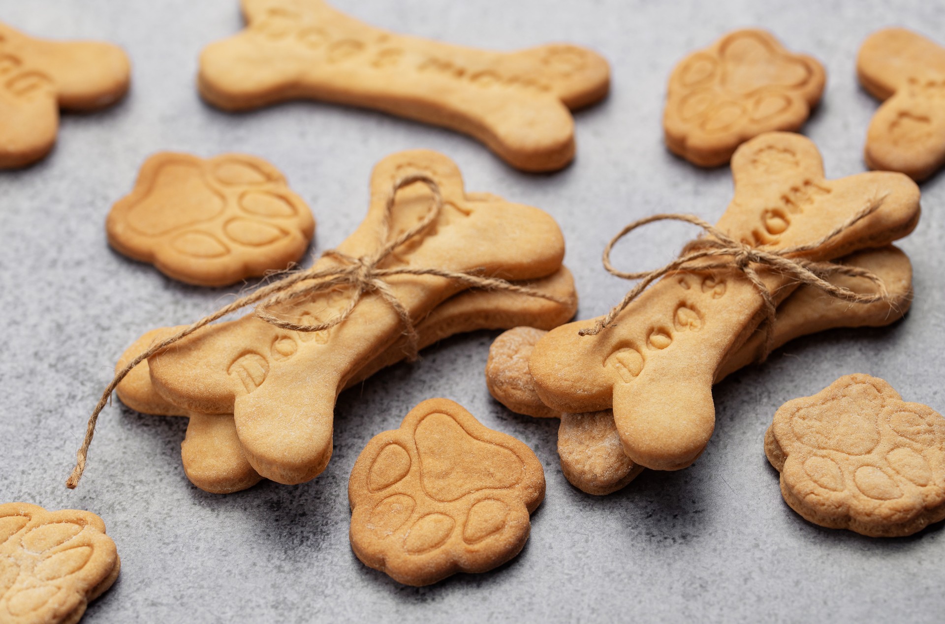 Homemade dog biscuits